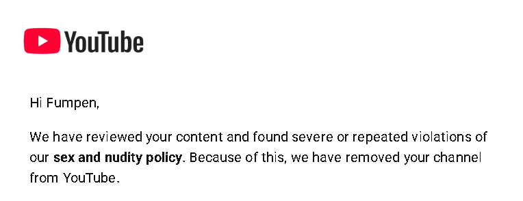 FumpVtuber's tweet photo. Hi my fellow CC's

Have @YouTube  made changes to their reviewing process, i literally havent uploaded anything in a few months and im hit with this.

Can anyone help a catboy out, is there anything helpful i can do, or some way of reviewing what violates YT rule myself?
#Youtube https://t.co/fKV4Axrge6