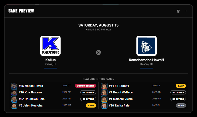 UCruitFootball's tweet photo. FEATURE FRIDAY: GAMETRACKER

Free your staff from hours of manual score entry. Have peace of mind knowing UCruit’s GameTracker does it automatically.

See who’s playing with schedules refreshed every hour. Game previews show you which recruits to keep an eye on before kickoff, while detailed recaps break down how each game unfolded. When a score goes final, you’ll receive a notification directly through the UCruit mobile app.

Wake up Saturday morning knowing exactly how your recruits performed.

Learn more at https://t.co/C4zlj5EvMh