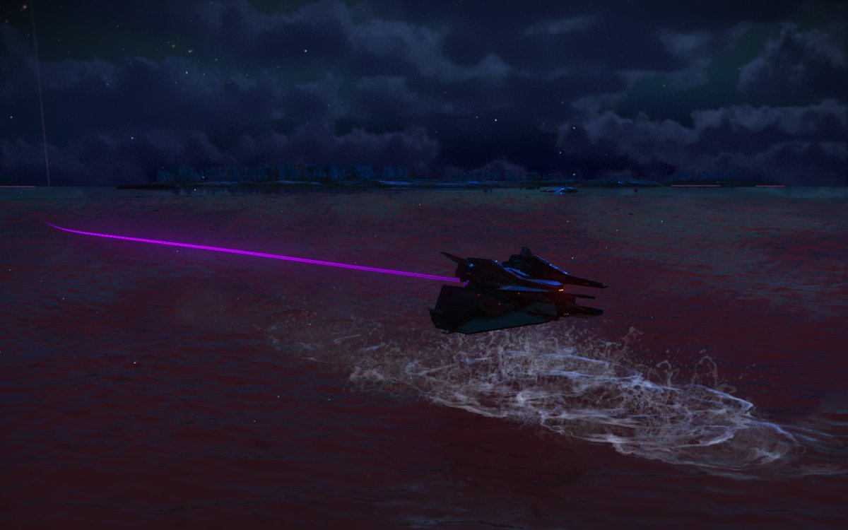 bjornrhoads's tweet photo. @hakase1160 You inspired me to test ship over water. So this is a sentinel ship travelling fast at low altitude. Sort of the opposite what you conveyed. :) https://t.co/SAKqXpI1jF