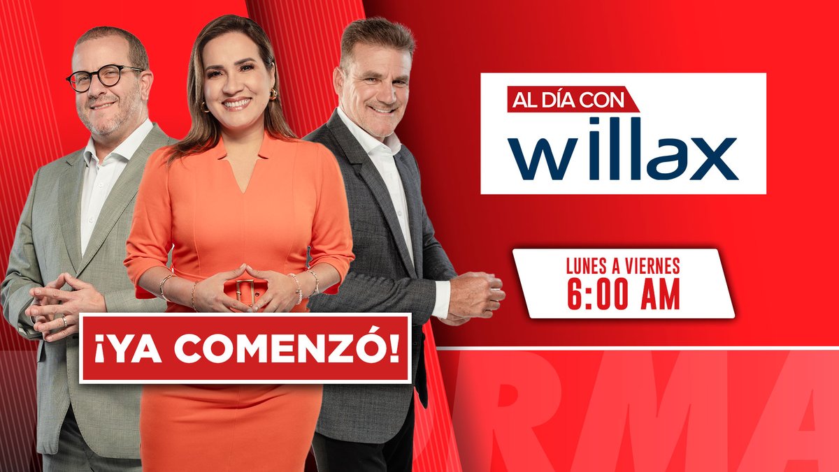 willaxtv's tweet photo. ¡Ya comenzó Al Día Con Willax!
Míralo en vivo aquí 👉 https://t.co/Quj7NYVZSl https://t.co/mnfEytBq7X
