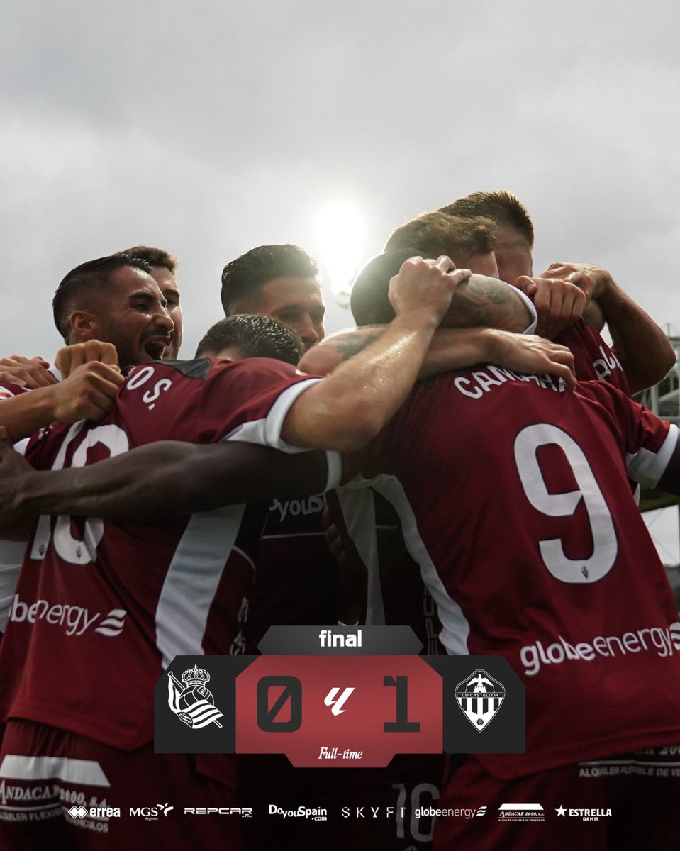 CDCastellon's tweet photo. FINAAAAAAAAAAAL FINAAAAAAAL EN ZUBIETA (0-1)

VICTORIA ALBINEGRA GRACIAS AL TANTO DEL INCANSABLE CAMARA

¡VAAAAMOOOOOSSS!

#RealSociedadBCastellón
#PPO👂 https://t.co/Gu6rEzuD5X