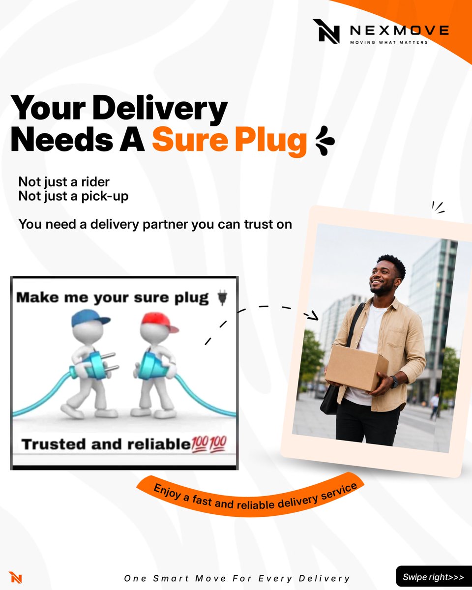 usenexmove's tweet photo. The experience speaks for itself.
No long talk. No empty promises, just real feedback from people who’ve experienced NexMove firsthand.
Here’s what they had to say.
Swipe right ▶️
DM To Order A Rider
+2349166431676
#Fridayvibes #Nexmove #Logistics #Reliabledelivery https://t.co/mOTEbafPmF