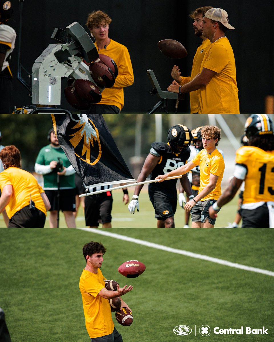 MizzouFootball's tweet photo. Shout out to our Equipment Team for all the work they do in Fall Camp! https://t.co/VUDL4gMIJ1