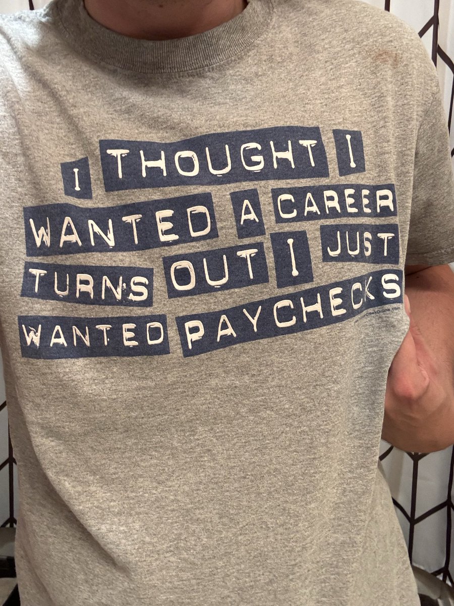 TheKingOfClass's tweet photo. I used to wear this shirt in middle school (electric chair) and honestly the sentiment stands true 20 years later… https://t.co/vPEn7ABMDe