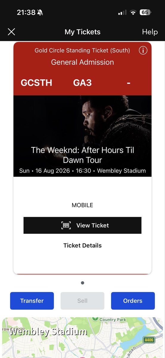 ollie606's tweet photo. Selling 1x ticket for The Weeknd this Sunday at Wembley - Gold Circle Standing Face Value £200 ono. Bank transfer only. Comment or DM if interested #theweeknd #wembley #tickets #theweekndtickets https://t.co/Yz3aXp1XEB