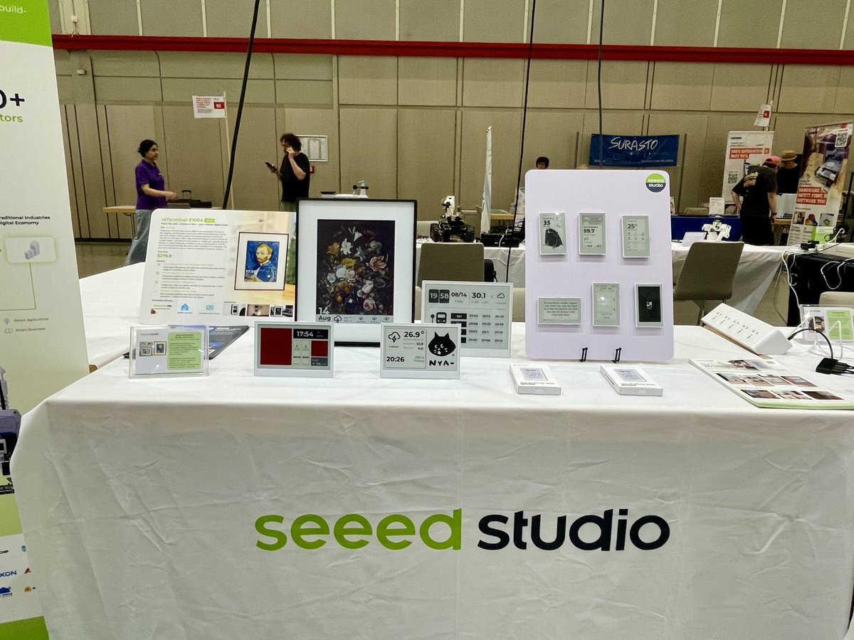 seeedstudio's tweet photo. 🇩🇪 Maker Faire Hannover, we're ready! 🛠️✨
Come say hi at Stand 96–97 — we'd love to meet you, show you what's new, and chat about your next project!
See you there! 👋
#MakerFaireHannover #SeeedStudio #MakerFaire #ePaper #XIAO #reCameraPro #reBot #reSpeaker #Meshtastic https://t.co/5As9sh03Yz