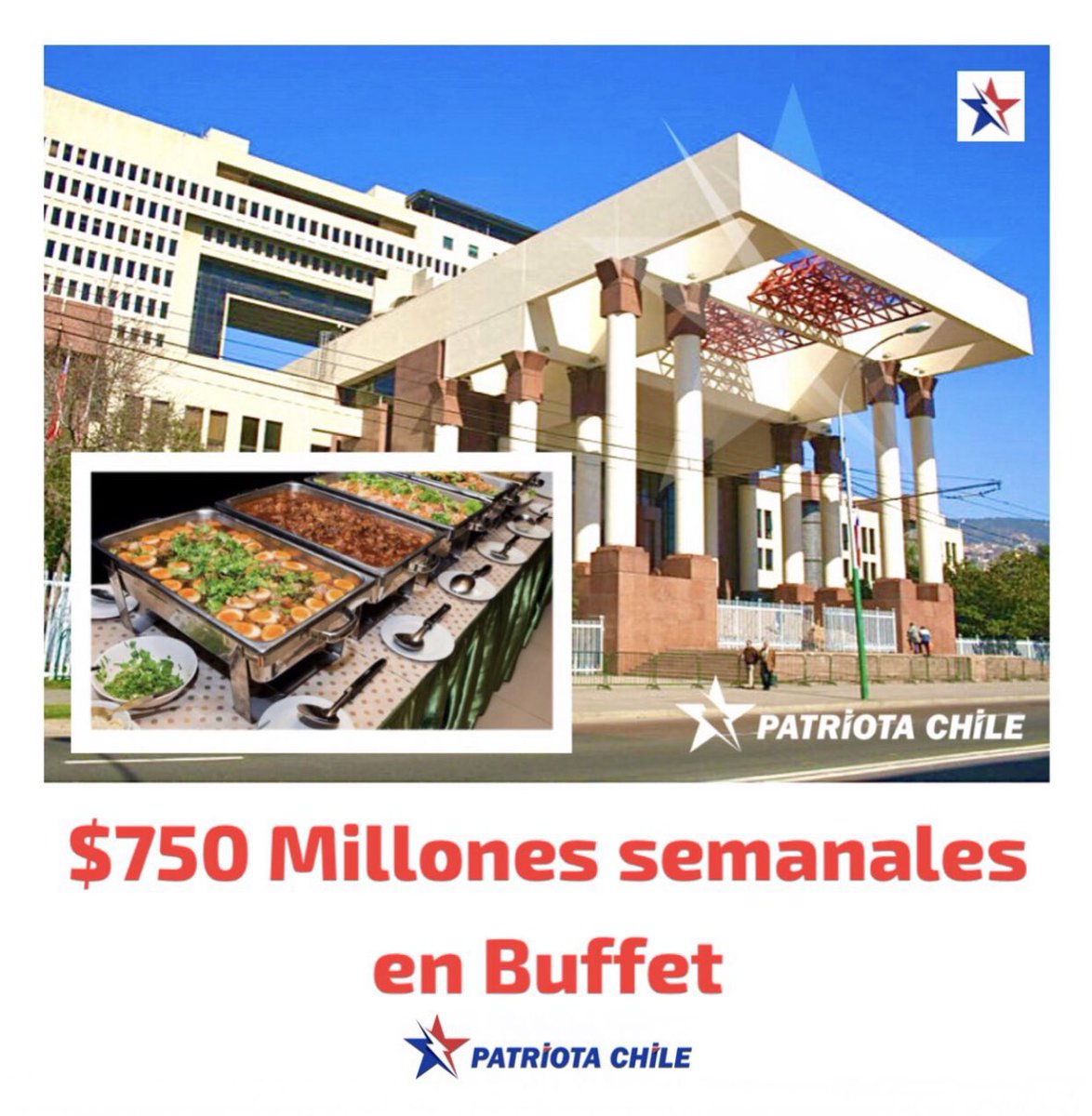 Soubirous_33's tweet photo. 🔴 URGENTE | Patriotas, Esto ya es el Colmo, más de $750 MILLONES Semanales en Almuerzos, solo comen BUFFET, no comen porotos, Ni tallarines con salsa. Las que más comen, Lorena Pizarro, Cariola y Gazmuri. “NO MÁS ABUSO”. Que se paguen ellos sus almuerzos. RT https://t.co/un5FCmHGBt