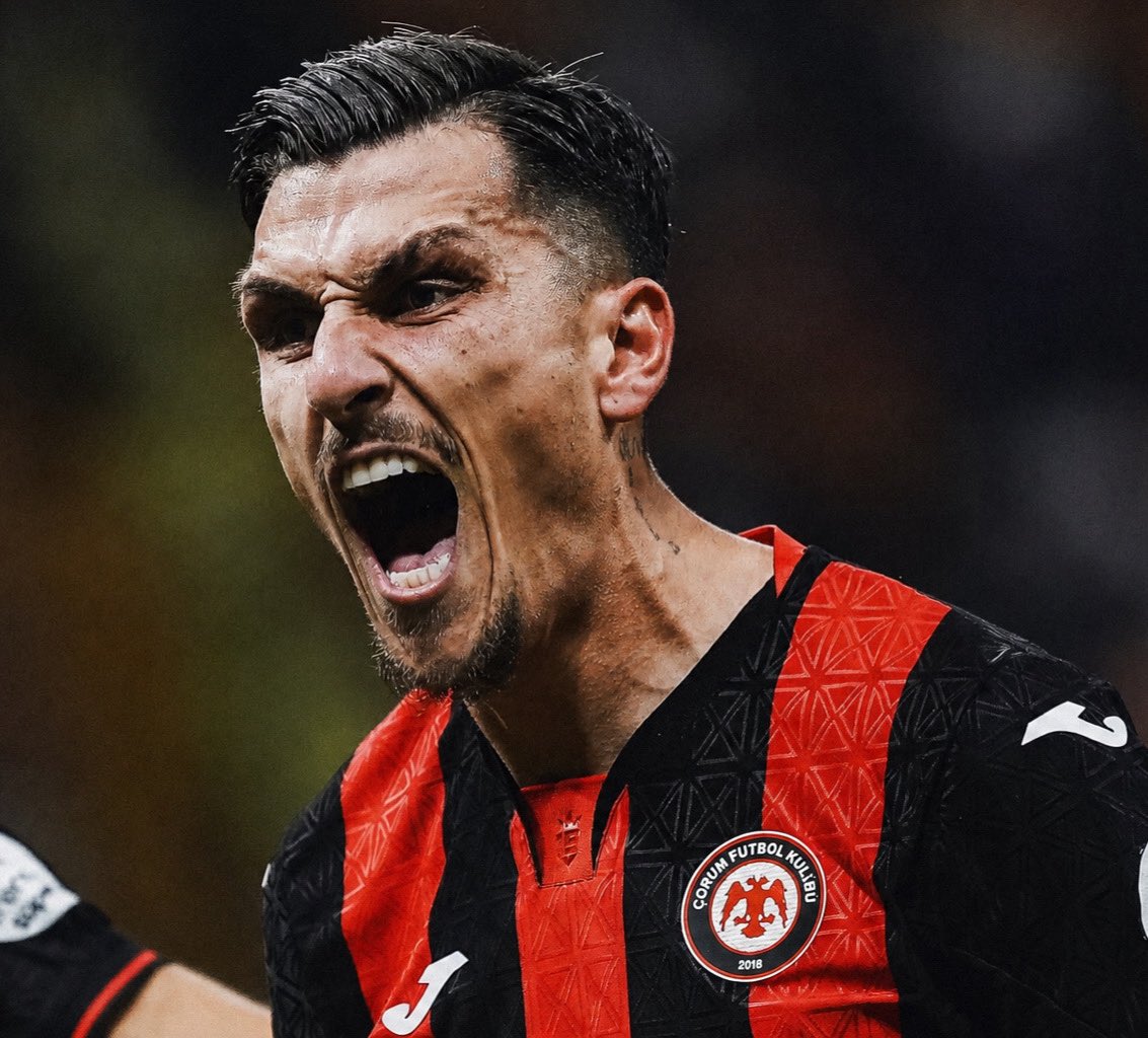 Zago1903_'s tweet photo. Çorumspor’da harika bir gol atıp kırmızı kart gören Alexandros Kyziridis,3.hafta bizim maçta forma giyemeyecek. https://t.co/98xPwntCfg