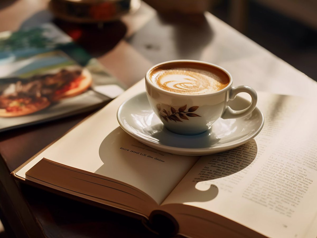 junedoobles's tweet photo. Enjoying a slow weekend with iced coffee and a good book—this is how you recharge ， https://t.co/SqGzfVKhCf