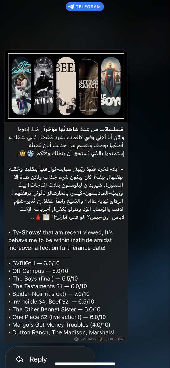 _SafErY's tweet photo. @bslj_ مجرد مقبول! عادي ممكن أحطه مع 'مسلسلات' تابعتها مؤخراً قد تستحق الوقت كما ذكرت أنا (بالأسفل) 📺💡..

Tv-Shows! https://t.co/ZZ2CWkG2WY