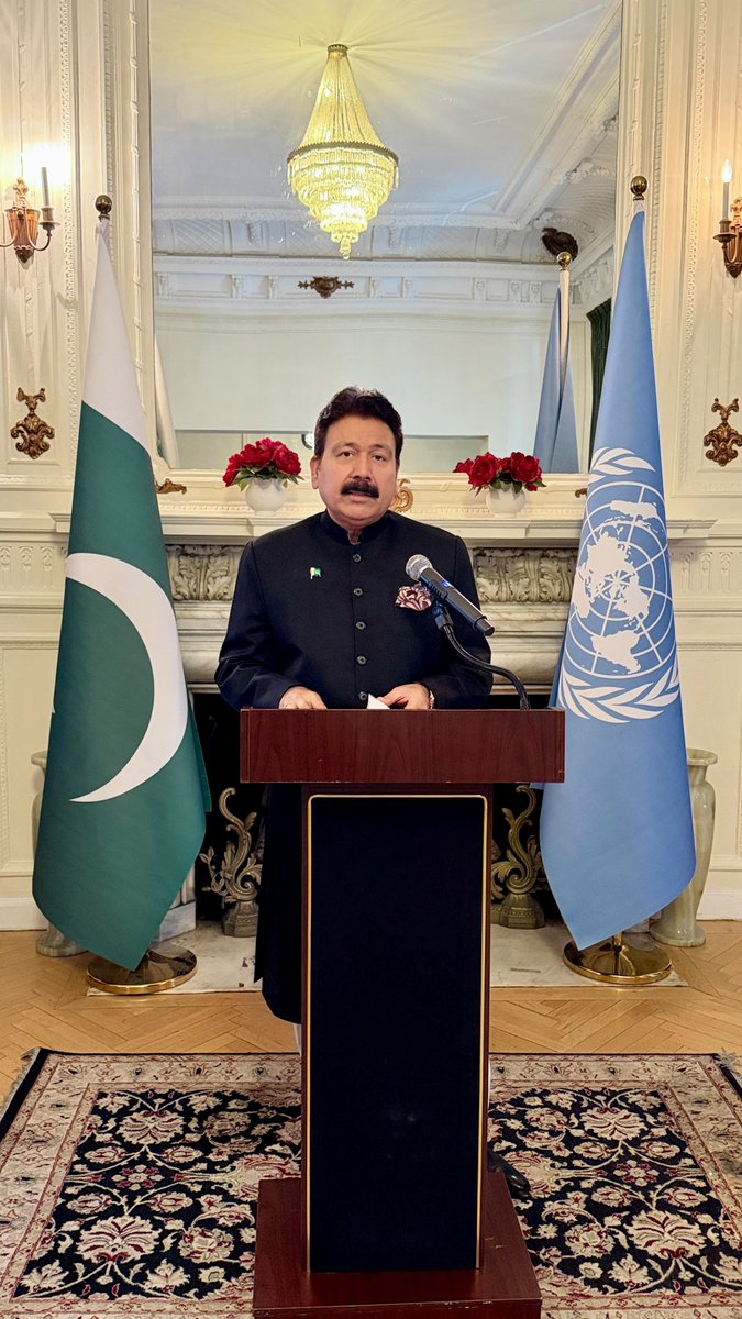 PakinNewYork's tweet photo. Pakistan’s 79th Independence Day was celebrated with national pride and patriotic fervor in New York at a flag-hoisting ceremony jointly organized by the Permanent Mission of Pakistan to the UN and the Consulate General of Pakistan, New York. https://t.co/Wqvfcy8CDa