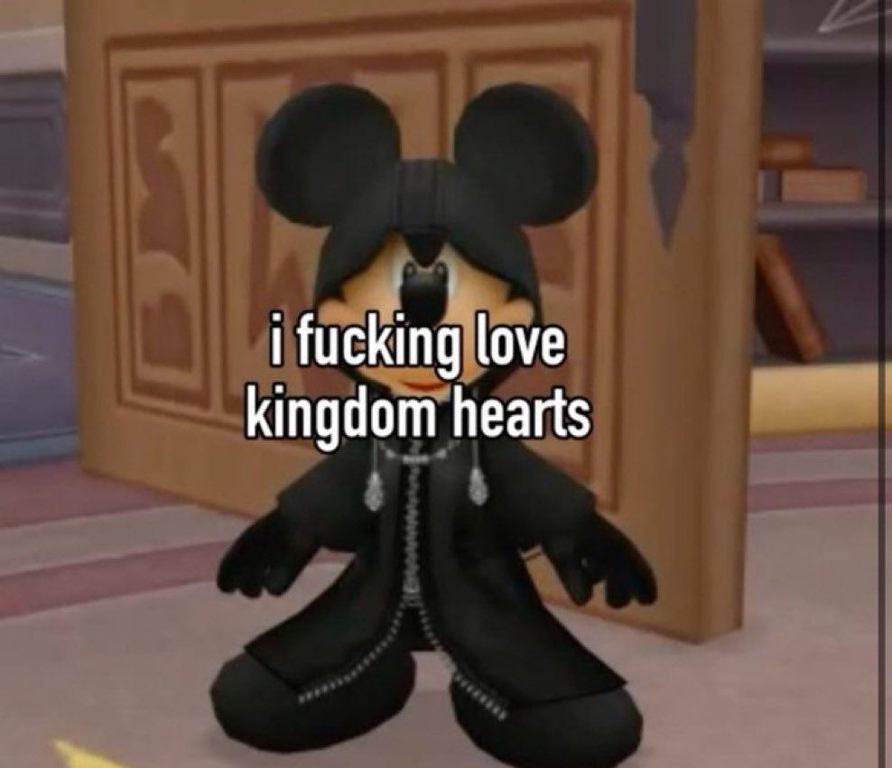 cozyplup's tweet photo. how my TL feels about kingdom hearts https://t.co/mLAJTdkPBm