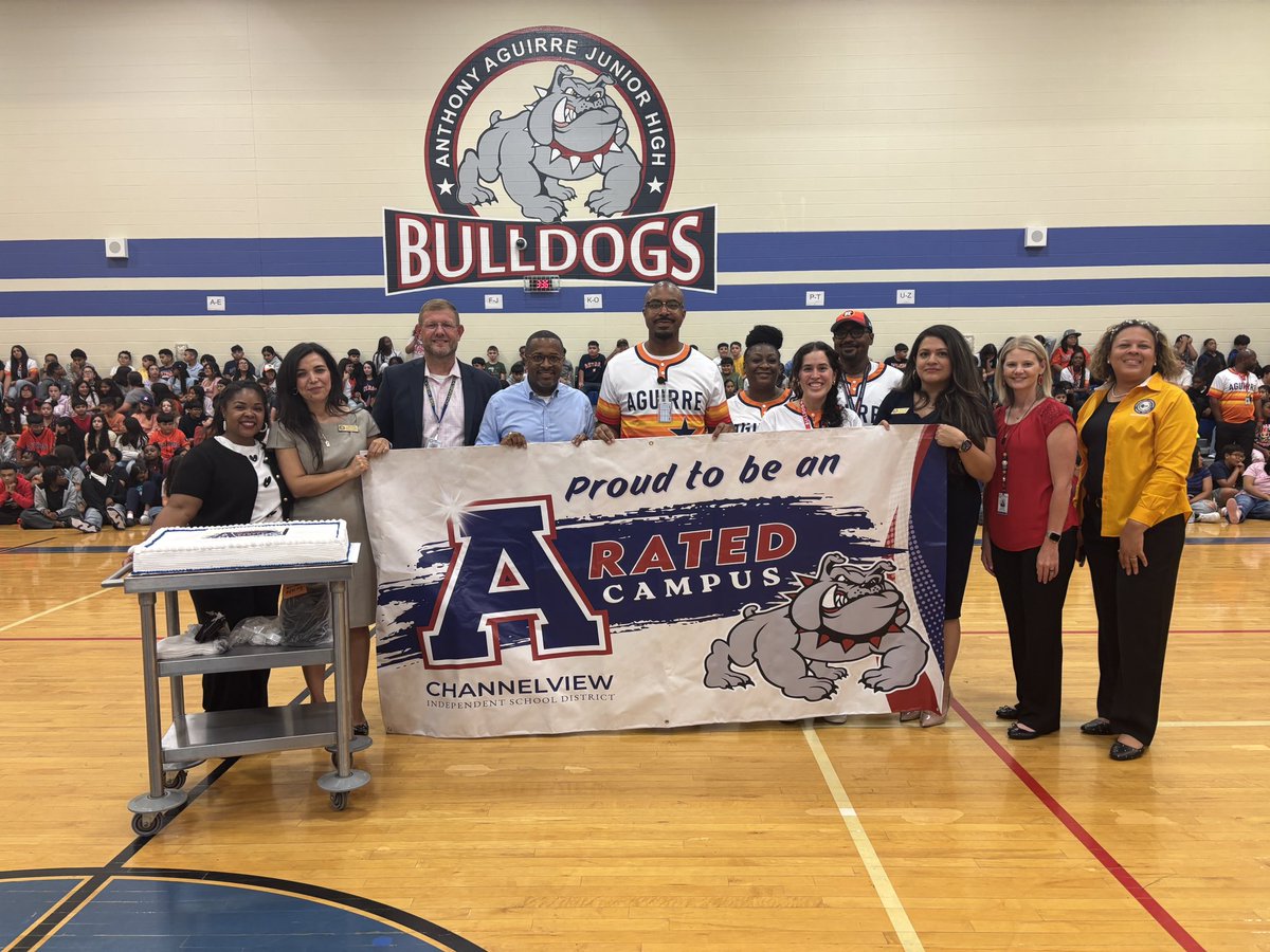 ChannelviewISD's tweet photo. Congratulations @AguirreJrHigh for being an A campus and earning all 7 TEA Distinction Designations. YOU DID IT! https://t.co/wsPwG0MCpU