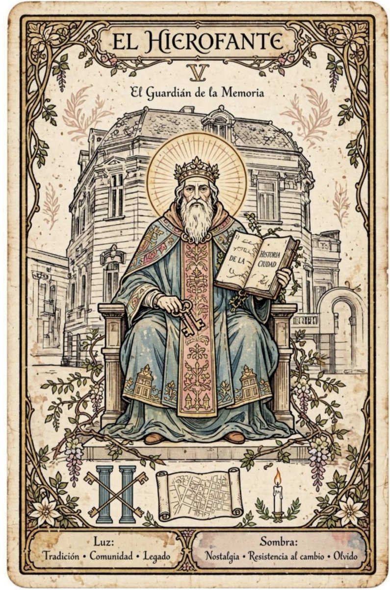 SanRafaCDMX's tweet photo. En el Tarot, una de sus cartas es el Hielorante, guardian de la memoria y en su carta está delante del edificio de Guillermo Prieto y Manuel María Contreras, claro... en nuestra San Rafael. Su memoria. @LoretoTapiaM @tarot @H_Mexicana https://t.co/44P1rOjjQJ