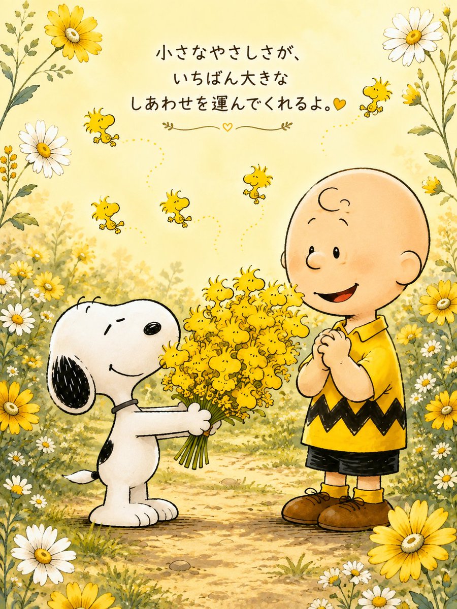 snoopyb047's tweet photo. 小さな優しさ、大きな幸せ。 https://t.co/XA98MOEaFk