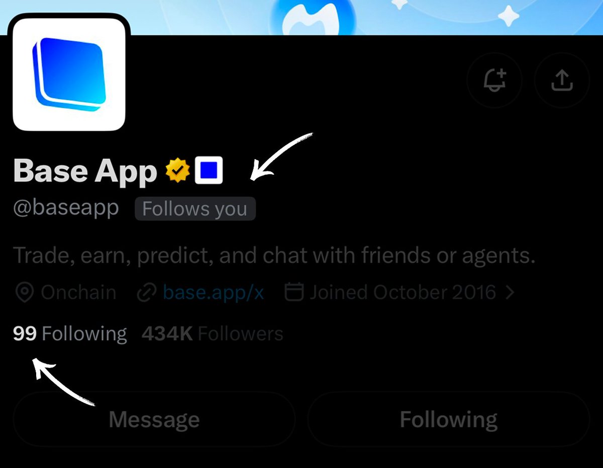 baseapp's tweet photo. We're going to start following a lot more onchain traders next week. 

But first... who wants to be number 100? https://t.co/06Y7hMZ3oE