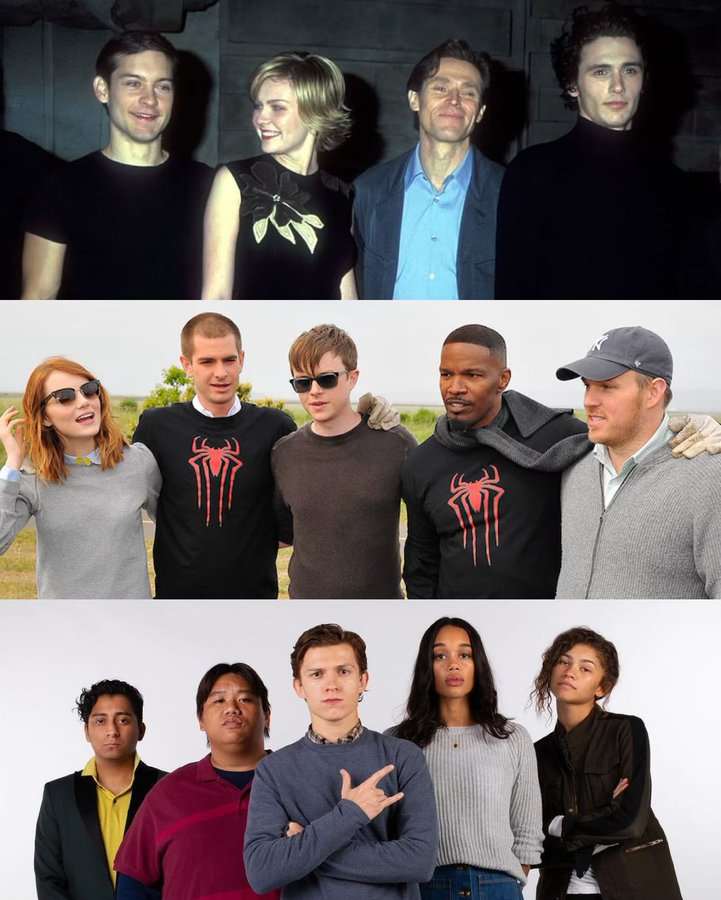 TTendenciaX's tweet photo. "Aura":
Por quiénes debaten cuál cast de Spidermen tiene más aura de las 3 sagas que se hicieron. https://t.co/DioaXzHdU5