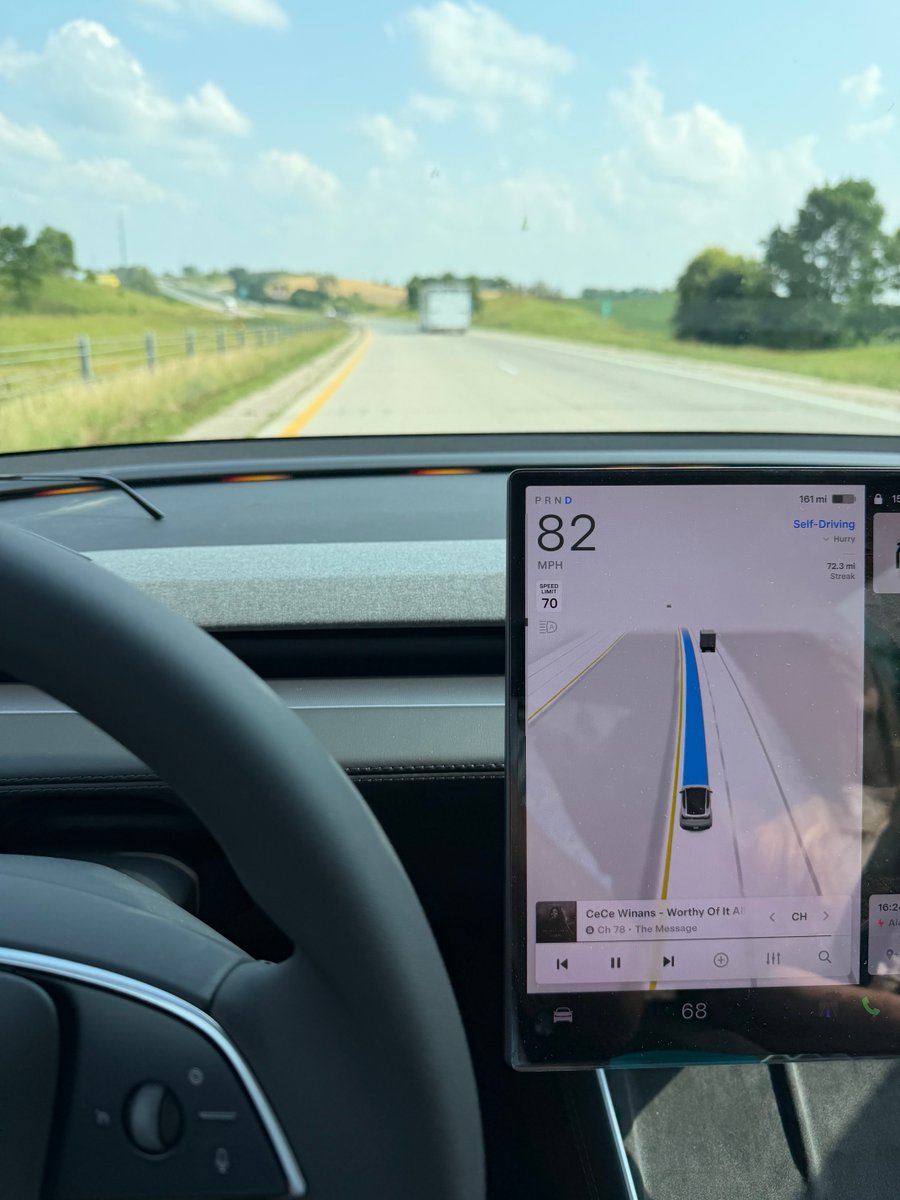 jdfarmernd's tweet photo. Coolest technology I’ve used
#stressfree
#productivetime
#TeslaRocks
#FSD
@elonmusk https://t.co/xsY5yAByUR