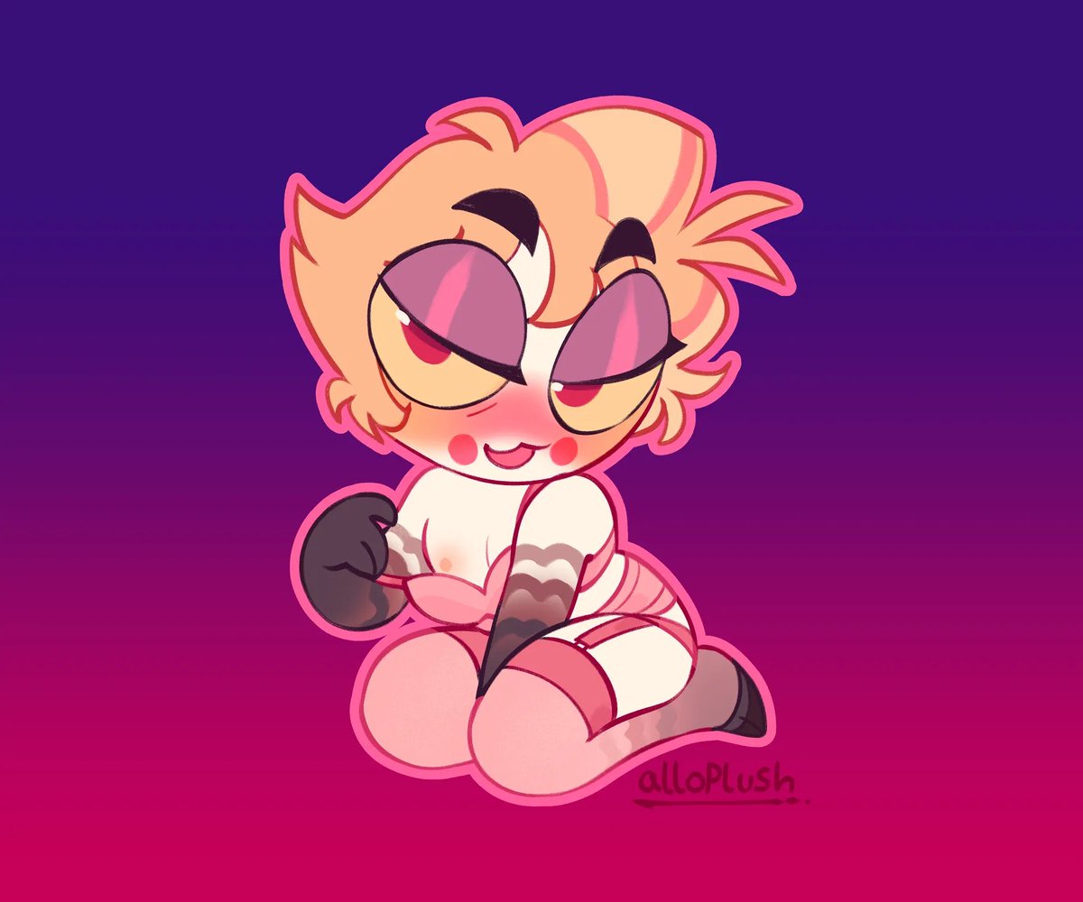 alloplush's tweet photo. and for my last #LuciferPinkWeek2026 drawings...
LITTLE GUYS!!!! https://t.co/7GFqom6uRL