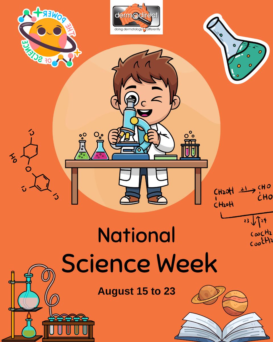 DermoDirect's tweet photo. Happy National Science Week! 🔬

Evidence-based dermatology relies on research &amp; clinical expertise, not viral trends. Make good decisions for your skin with reliable info!

👉 Learn more: https://t.co/KAQfdGicsV

#NationalScienceWeek #DermoDirect #EvidenceBasedCare https://t.co/q0wSFhyiGA