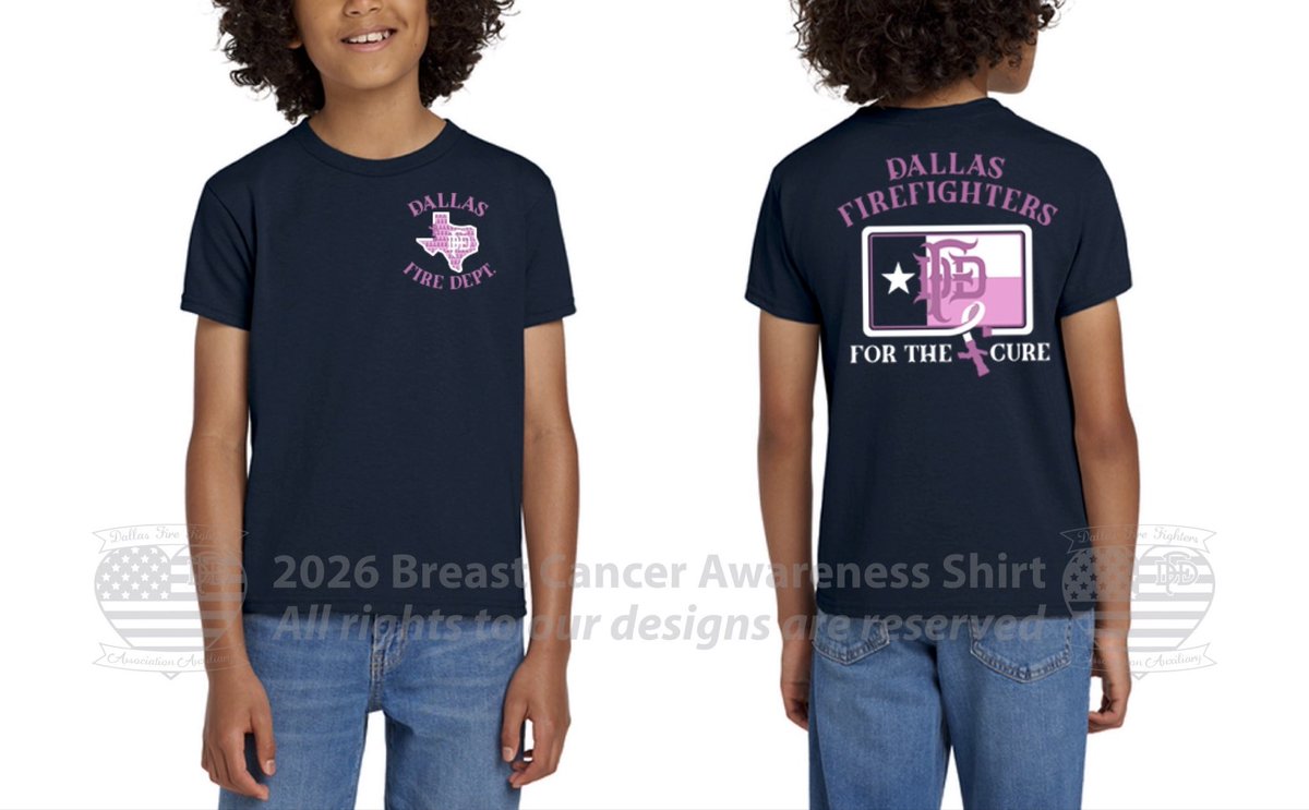 DFFAAuxiliary's tweet photo. We decided to CHOOSE TEXAS with our annual Breast Cancer Awareness shirt design! 🩷🚒🤠 This year: youth tees, adult tees, and get ready - adult LONG sleeve! As always, these will be very limited edition - Round your favorites up while you can! Order at: https://t.co/W75TCYBSzi https://t.co/plDGMzLByn