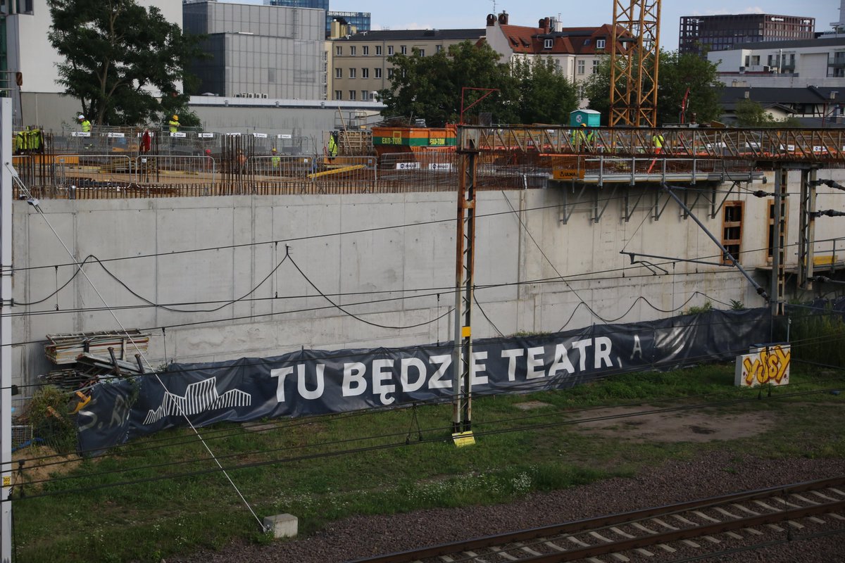 BoD_Photography's tweet photo. Urban Landscape, Poznań, Poland, August 10, 2026     
(Tu będzie Teatr - Site of the New Music Theater in Poznań)   
📷 © Bogdan Domaradzki https://t.co/8zpjkBW1pO