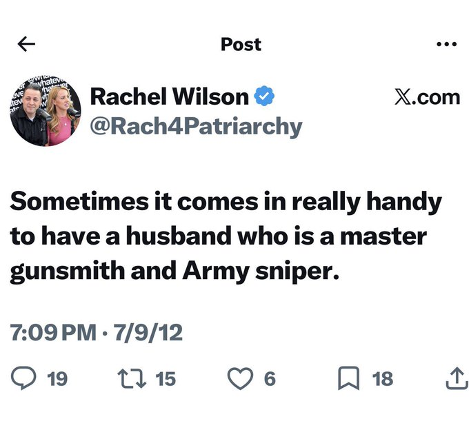 ImBreckWorsham's tweet photo. Hey, Andrew Wilson @paleochristcon.....You may want to ask your wife to delete this. https://t.co/33pRhPSOTh