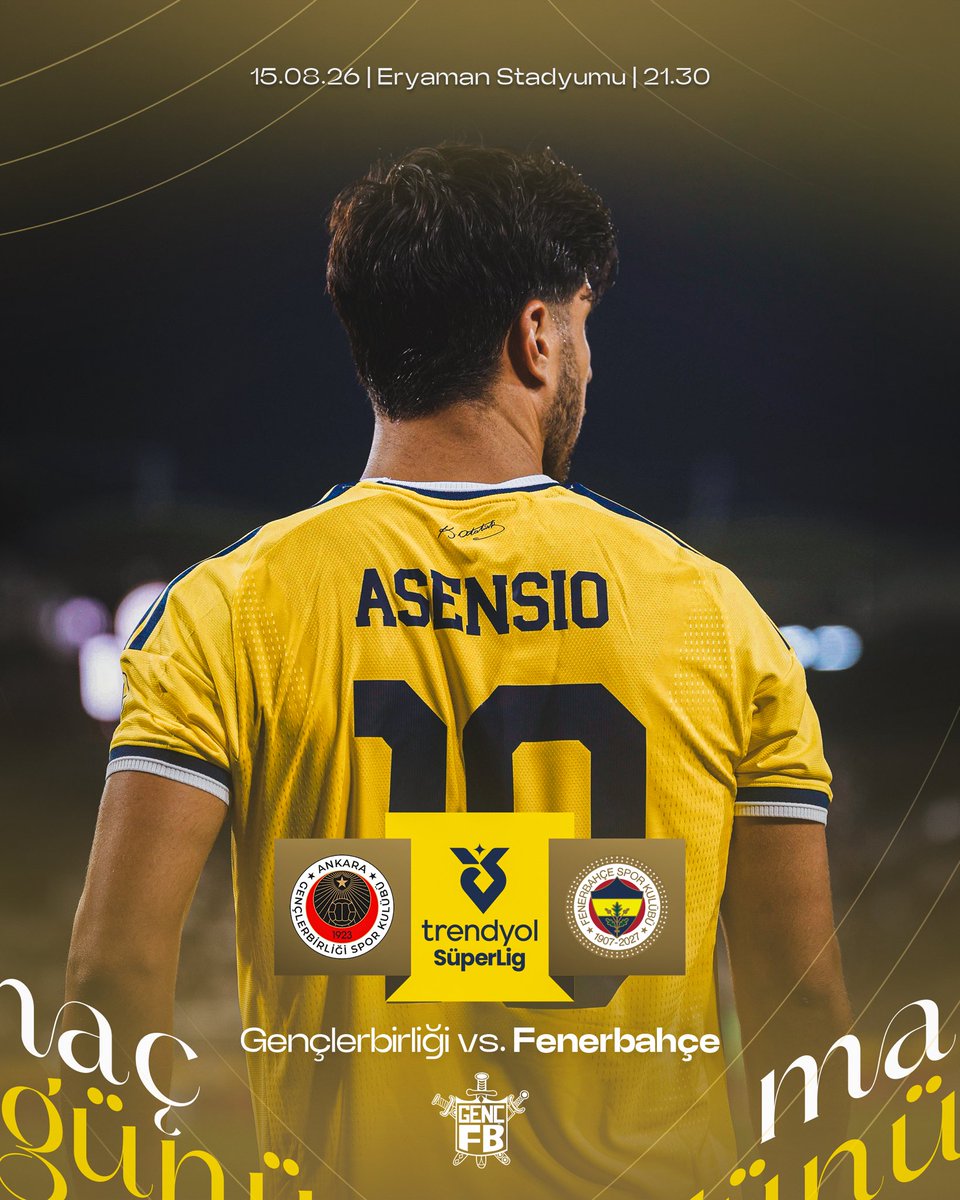 gencfborg's tweet photo. #FenerinMaçıVar
🏆 Trendyol Süper Ligi 1. Hafta
🆚 Gençlerbirliği
⏱️ 21.30
🏟 Eryaman Stadyumu 
#SALDIRFENER https://t.co/Ji9QaJZO4O