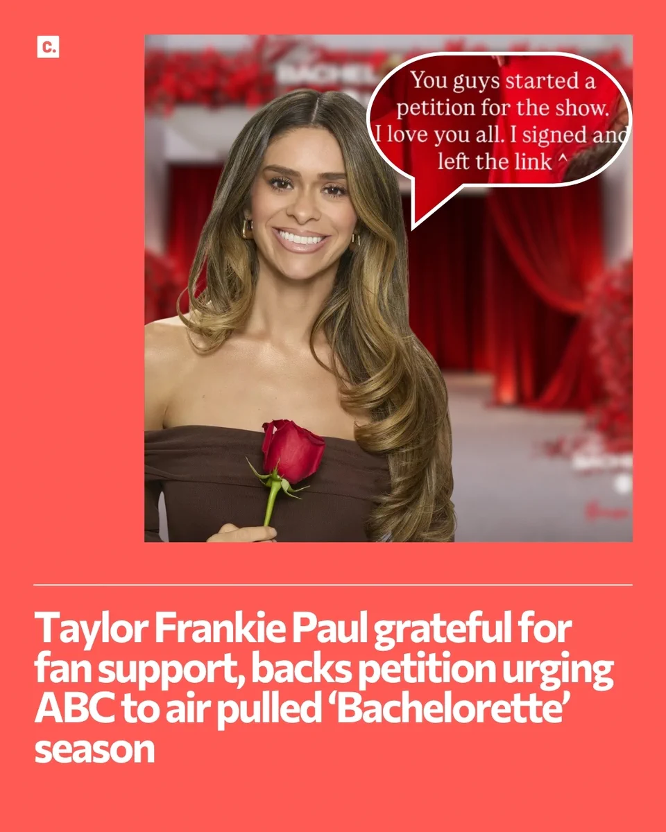 Woman holding a rose with speech bubble about petition.