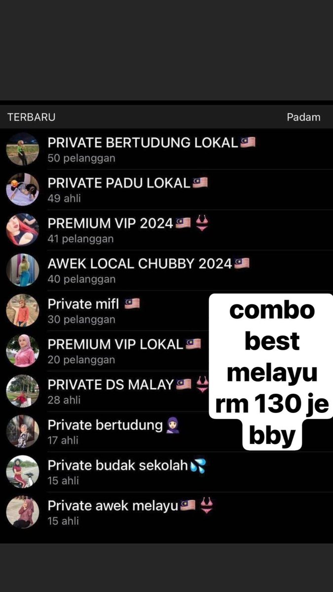 Sarahwrml's tweet photo. GP MELAYU ✅
VC PRVT ✅
VD PRVT ✅
🆔 TELE :https://t.co/8AiINqMgvP https://t.co/g79PkZArtS