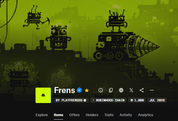 playfrensfun's tweet photo. Frens are now verified on @opensea 🤖

https://t.co/Z8SC1YviWR https://t.co/Df24p3kBdy