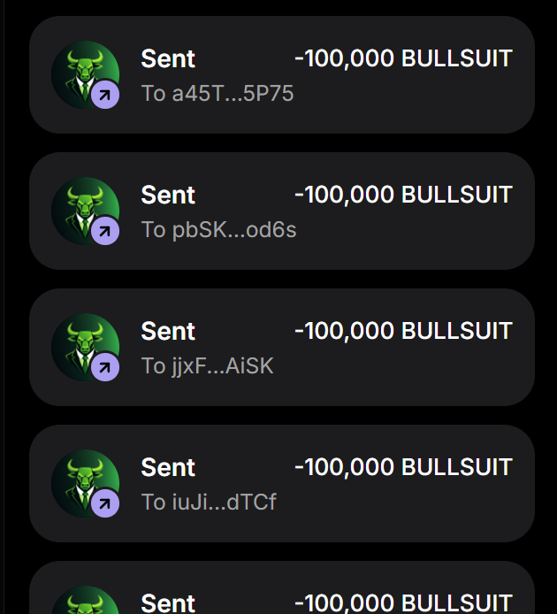 NinjaBullSol's tweet photo. 🪂 $BULLSUIT Airdrop is LIVE  🪂 
 
Drop your $SOL Address &amp; RT pinned post

Like + Follow @BullInaSuit 
 
Every wallet gets 100,000 $BULLSUIT https://t.co/WrmoWerL63