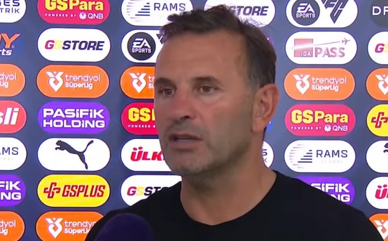futbolarena's tweet photo. Okan Buruk: "Kimse merak etmesin. Şampiyon yine Galatasaray olacak." https://t.co/e224XKoDAd