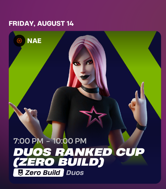 Noctra2x's tweet photo. Who is good at Zero Build that would wanna run it w me??? https://t.co/9ImZekhbuj