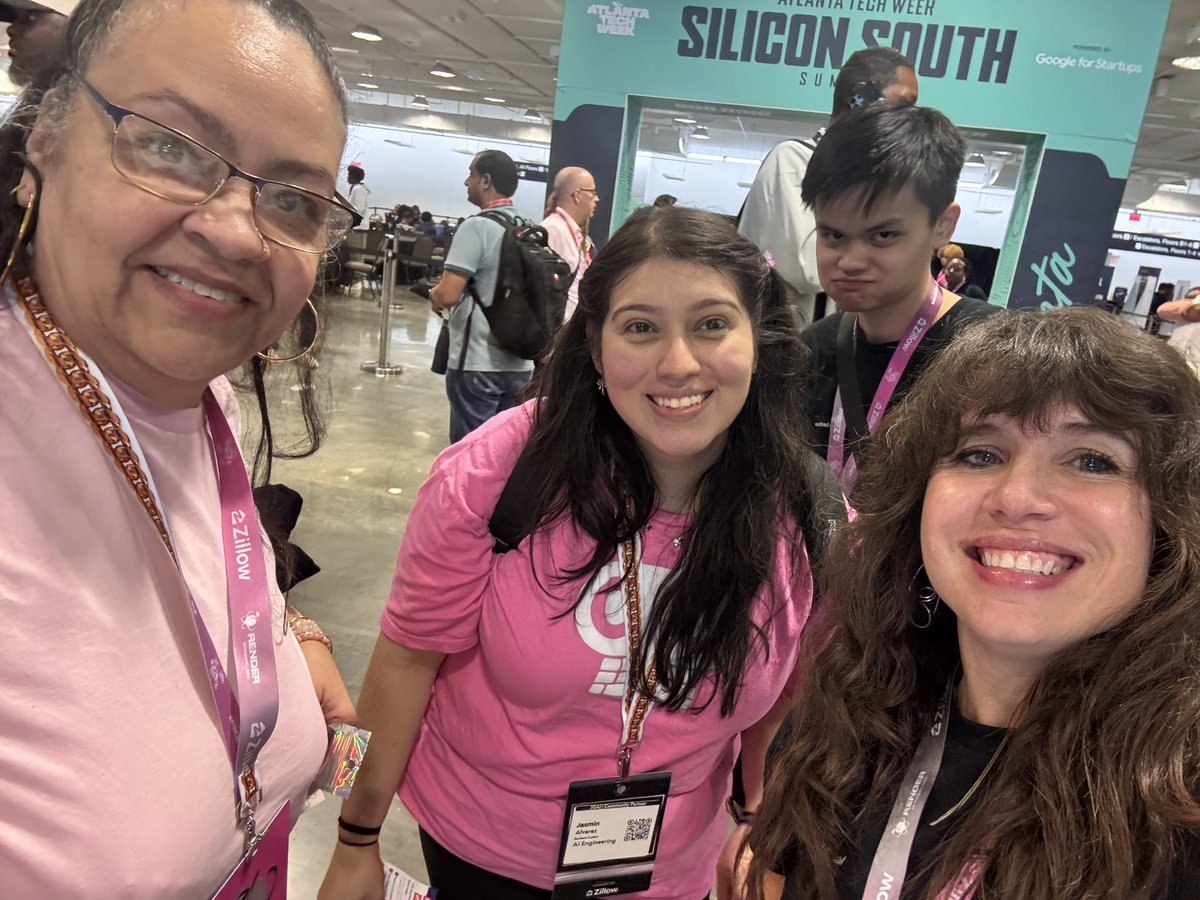 RoxanaCodes's tweet photo. I love running into friends from different parts of the tech community. 🥰
So great to hang with the resilient coders, 100devs, Torcers, and LGT!
@LivSterlingDev, Cal, @CodeAndCrochet, @Devchicajas, @lucipas_ 🔥🔥🔥
@RenderATL #renderATL https://t.co/nePh2RIS7a