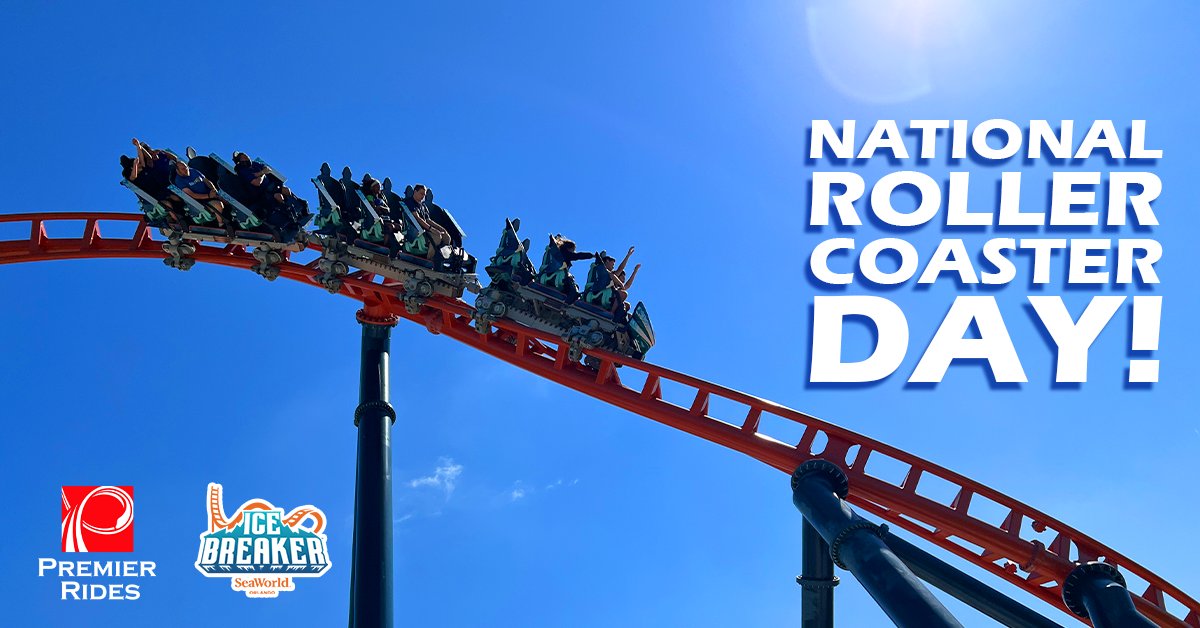premierrides's tweet photo. National Roller Coaster Day is Sunday! 🎢🗓️
Visit @SeaWorld, #BreakTheIce on Ice Breaker 🧊⛏️& complete the #SeaWorldCoasterChallenge!🏆
🔗https://t.co/QvdvZO0GxI🔗
#leadingtheexperience #premierrides #seaworldorlando
@TEA_Connect @ACEFLRegion @aceonlineorg @IAAPAHQ https://t.co/cdXHX2Q3Vr