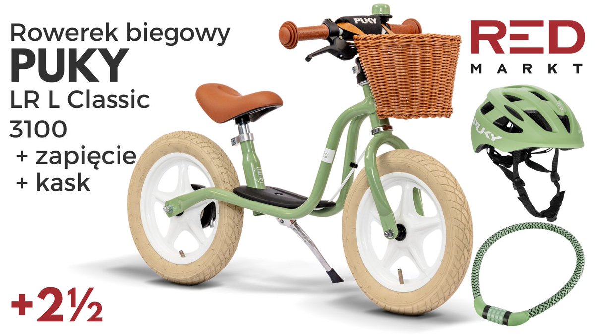 Redmarkt_pl's tweet photo. 💚🚲 #PUKY LR L Classic retro zielony 3100 + kask 🪖 + zapięcie retro 🔒
Pompowane koła większy komfort jazdy! 🌿 Idealny od 2,5 roku – stylowy, wygodny i świetny do nauki równowagi 🎁✨#RowerekBiegowy #StylRetro #AktywneDziecko #NaukaRównowagi #PrezentDlaDziecka  #Redmarkt 🚲💚 https://t.co/vmD7BjogC0