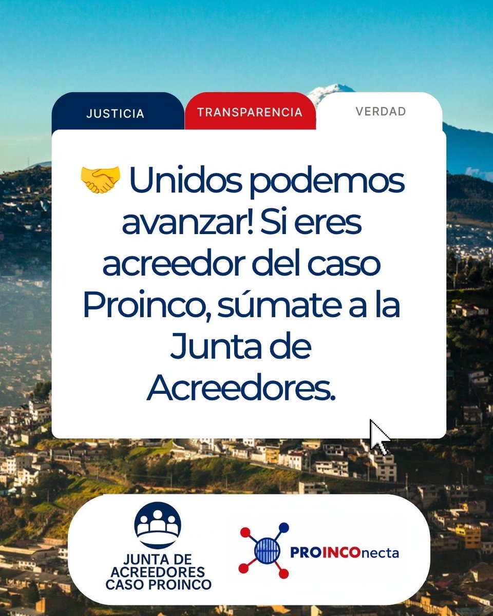 Proinconecta's tweet photo. 📢 Tu participación nos permite estar organizados, conocer información sobre la liquidación y defender nuestros derechos.
 
💪 ¡Cada acreedor cuenta! 📲 Escríbenos: info@juntaproinco.org
 
#JuntaDeAcreedores #CasoProinco #ProInconecta #Acreedores #DefensaDeDerechos https://t.co/1LWUaeo03i