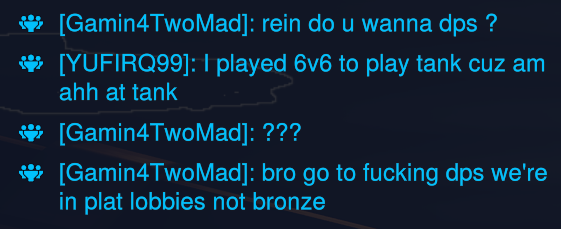 waaacking's tweet photo. 5v5 mfs when they can throw on 6v6 and not care about their rank there because 5v5 is "better" for the game https://t.co/2jQShjOA5N