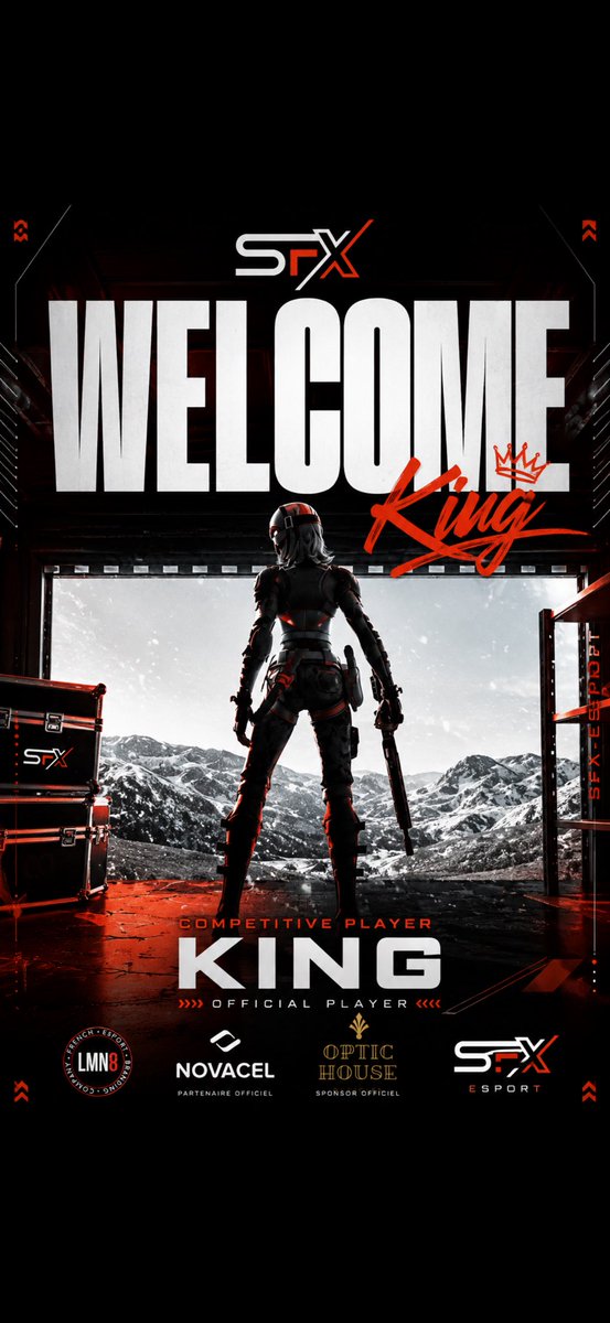 ShockfxEsport's tweet photo. 👑 WELCOME KING 👑

🔥 SHOCKFX-ESPORT 🔥

Nous sommes fiers d’annoncer l’arrivée de KING en tant que nouveau joueur Fortnite au sein de ShockFX-Esport ! 🎮

⚡ NOUVEAU PLAYER FORTNITE
🏆 De nouvelles ambitions
🔥 Un nouveau talent rejoint la famille SFX

Bienvenue dans la team KING !
Let’s go ShockFX-Esport ! 🟠⚫

#ShockFXEsport #SFX #Fortnite #WelcomeKing #NewPlayer #Esport
@fortnite @FortniteFR @FNCompetitive @Kingluis67zz