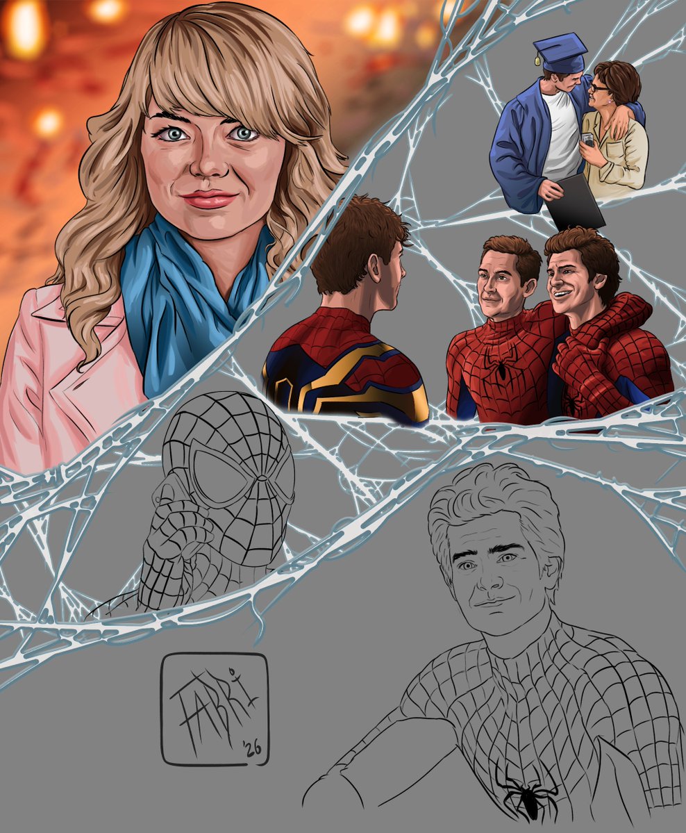 fabriartworks's tweet photo. WIP... thinking about how to paint in the background
#SpiderMan📷 #SpiderVerse #PeterParker #Marvel #MarvelComics #TASM #gwenstacy #fanart #TheAmazingSpiderMan #Sonyㅤㅤㅤ https://t.co/UZjhhzKIq3