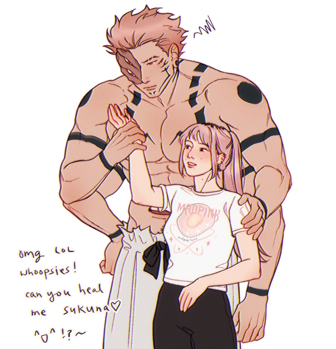 madaras_wife's tweet photo. erm. minor hand injury🤣 no drawin for a few days~ https://t.co/Sbjs2ln9kf