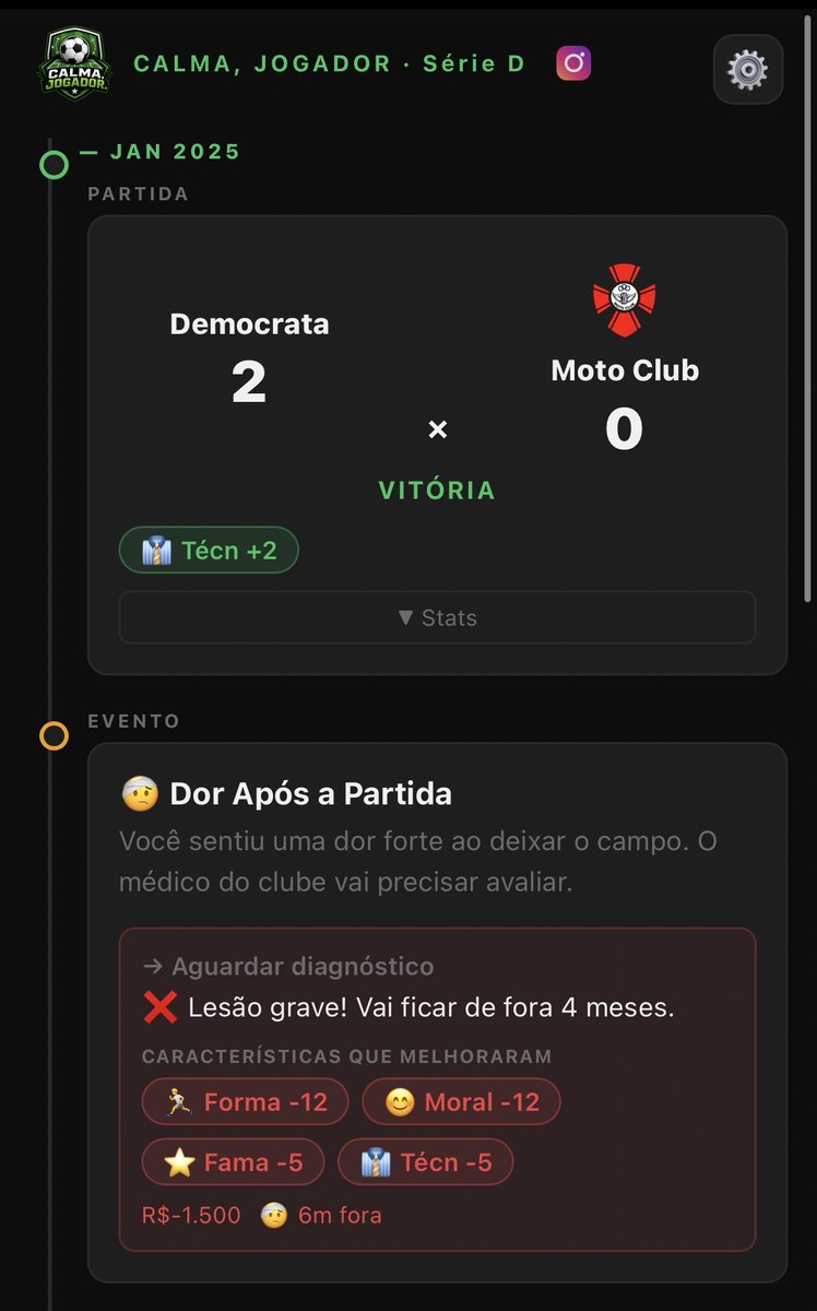 Brainhacec's tweet photo. Jogo do caralho kkk, primeiro jogo ja machuca https://t.co/YdOkSEkOZ7