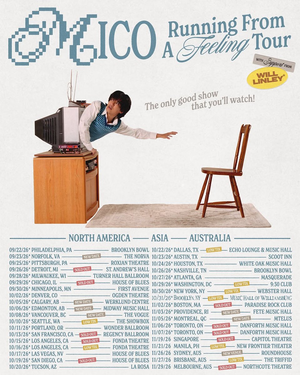 micosource's tweet photo. π Tickets for #MICO's #RunningFromAFeelingTour are now on sale at https://t.co/2o3VrbBBA1! VIP updgrades can be purchased at https://t.co/2xeT0SAmBL.
β°οΈ They're selling out fast so you better be quick!
#micotoronto #RFAFTour https://t.co/C2T0nNrHJW