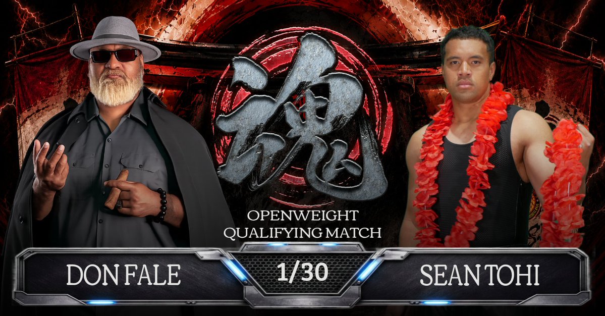 NJTamashii's tweet photo. The pursuit of the inaugural #njpwTAMASHII Openweight Championship brings @TOKSFALE and SEAN TOHI face-to-face at Road to First Reign on August 29 in #Auckland
#RoadToFirstReign
πͺ 6pm | π 6:30pm
π https://t.co/QYeQXIurCs
#njpw https://t.co/pIGjqYgaer