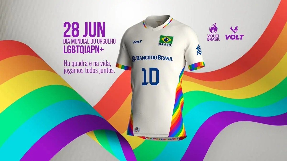 CarolineCCacela's tweet photo. Oi, @volei , não adianta vocês criarem um uniforme para o mês do Orgulho se, dois meses depois, estão excluindo o direito legítimo de uma atleta LGBTQIAPN+ de disputar a Superliga. https://t.co/qlKRMxCUGw
