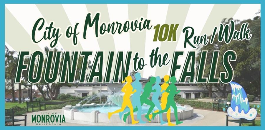 MonroviaNow's tweet photo. Fountain to the Falls 10K Run/Walk is back Sep. 19, 7 a.m. to noon, starting at Library Park Fountain. Registration opens Aug. 17. #MonroviaCA https://t.co/pXYjE6nGTd https://t.co/oyjvFsBS25