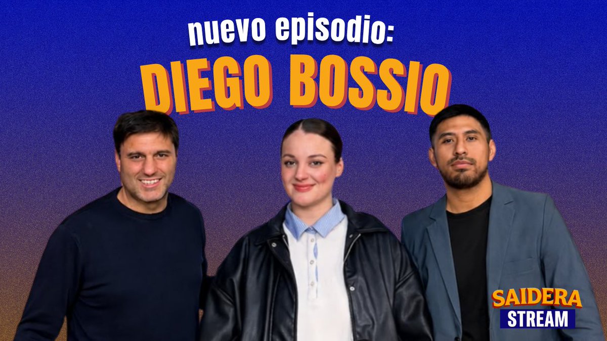 SaideraStream's tweet photo. NUEVO EPISODIO CON DIEGO BOSSIO

Hoy a las 21 hs estrenamos el último episodio de esta 1er Temporada y en este caso nos visita Diego Bossio para hablar de política, economía y su visión del 2027.

Encontrá este y más episodios en nuestro canal de Youtube.
@KievSanta @diegobossio https://t.co/TZtE5yRRye