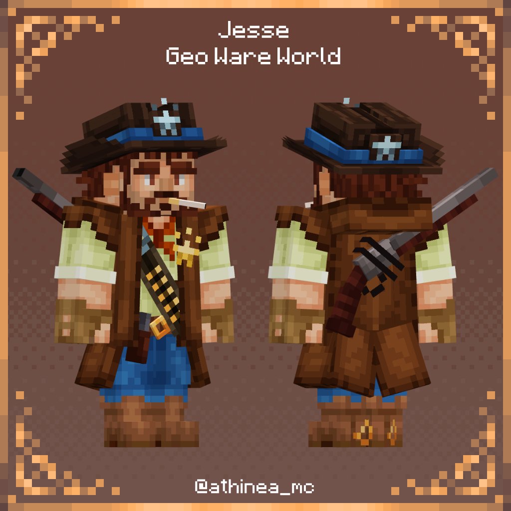 athinea_mc's tweet photo. Modelo Jesse Vaquero para Geoware World Hexa
Lamento mucho lo acontecido, intente dar lo mejor en mi arte. Agradecida x las oportunidades estos años. Ojala se logre resolver esta situación❤️
@HexaCreators 🩷 @Geovents
#hexacreators #blockbench #cowboy #minecraft #aldogeo #geoware https://t.co/GFRxafPPvT