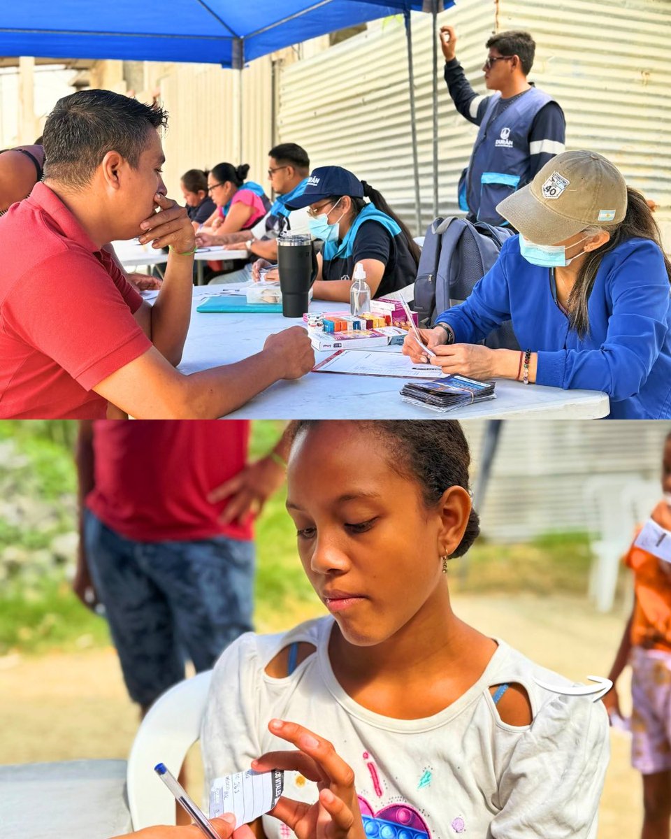 GobiernodeDuran's tweet photo. En la Lotización Gladys Mora llevamos atención médica más cerca de nuestra gente. 🩺💙 55 usuarios fueron atendidos durante esta jornada, porque cuidar la salud también es estar presentes en cada sector.

#TodosSomosDurán
@CHONILLOec https://t.co/MZDTh0hu0W